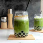 Matcha Bubble Tea with Brown Sugar