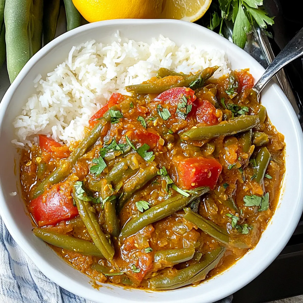 Savor a Vegan Lebanese Green Bean Stew for Comfort and Flavor