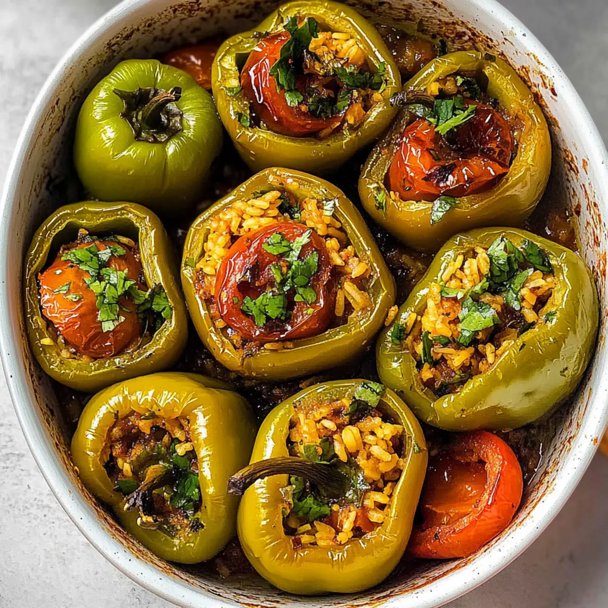 Delicious Turkish Stuffed Peppers for Cozy Family Dinners