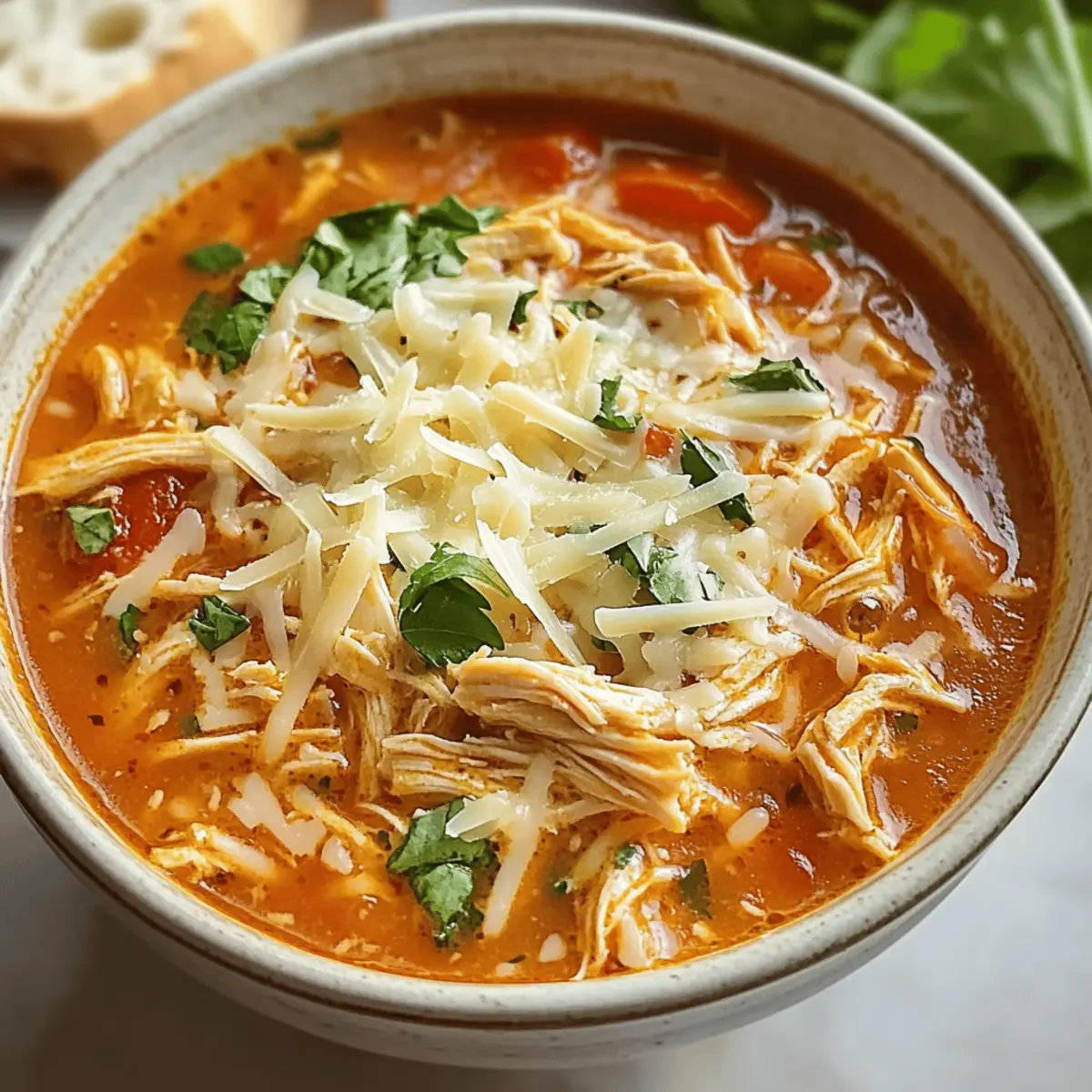 Savor Easy Crockpot Chicken Parmesan Soup for Cozy Nights