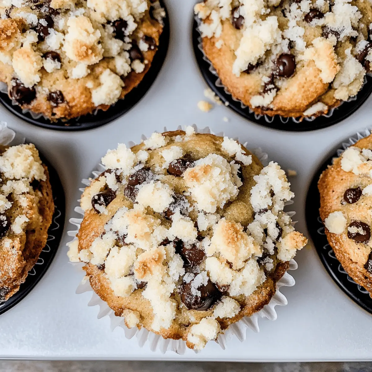 Irresistible Chocolate Chip Crumble Muffins for Cozy Mornings