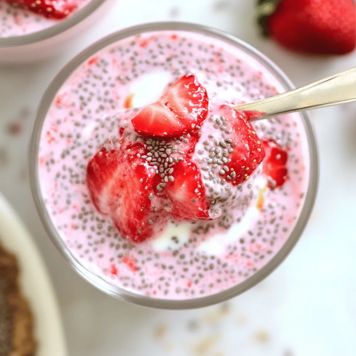 Creamy Strawberry Chia Pudding for a Guilt-Free Indulgence