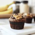 Chocolate Peanut Butter Banana Muffins