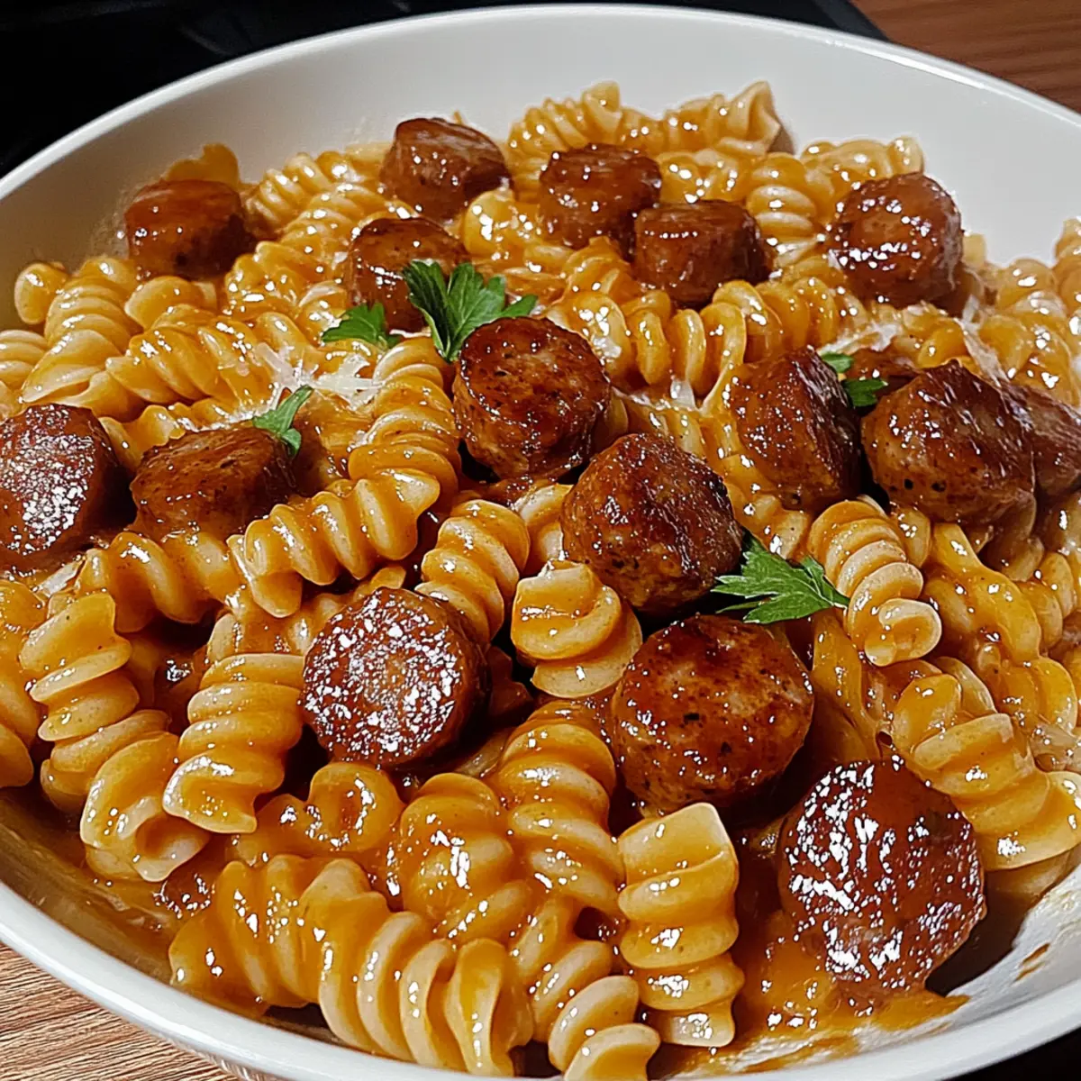 One-Pot Bold Honey BBQ Sausage Pasta for Cozy Nights