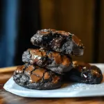 Flourless Dark Chocolate Brownie Cookies
