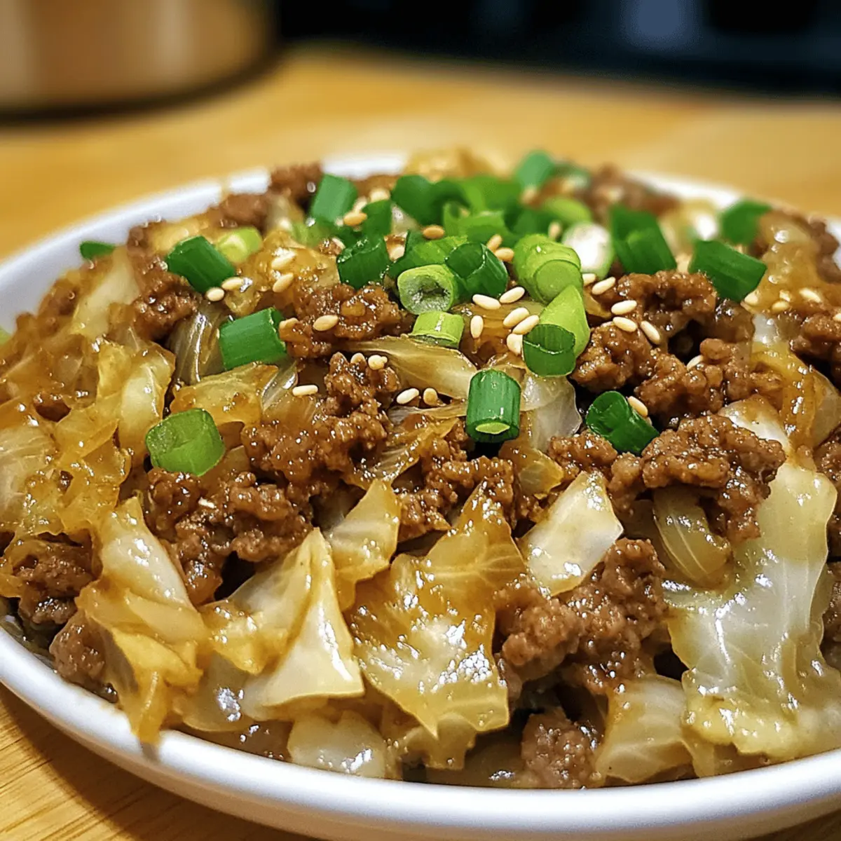 Low-Carb Mongolian Ground Beef and Cabbage in 30 Minutes