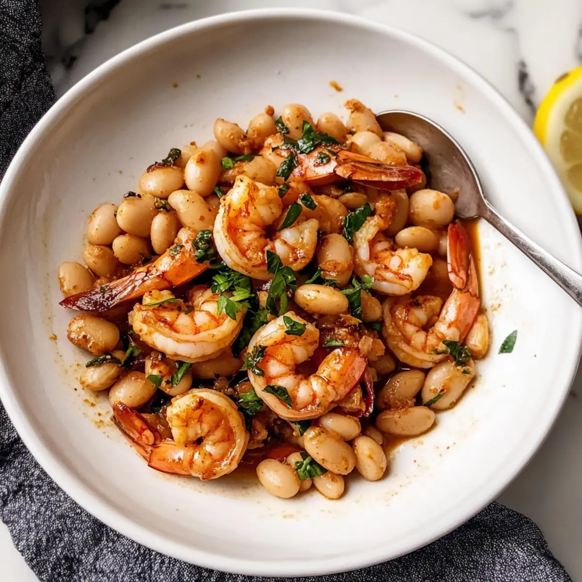Spicy Calabrian Shrimp with White Beans for a Quick Delight