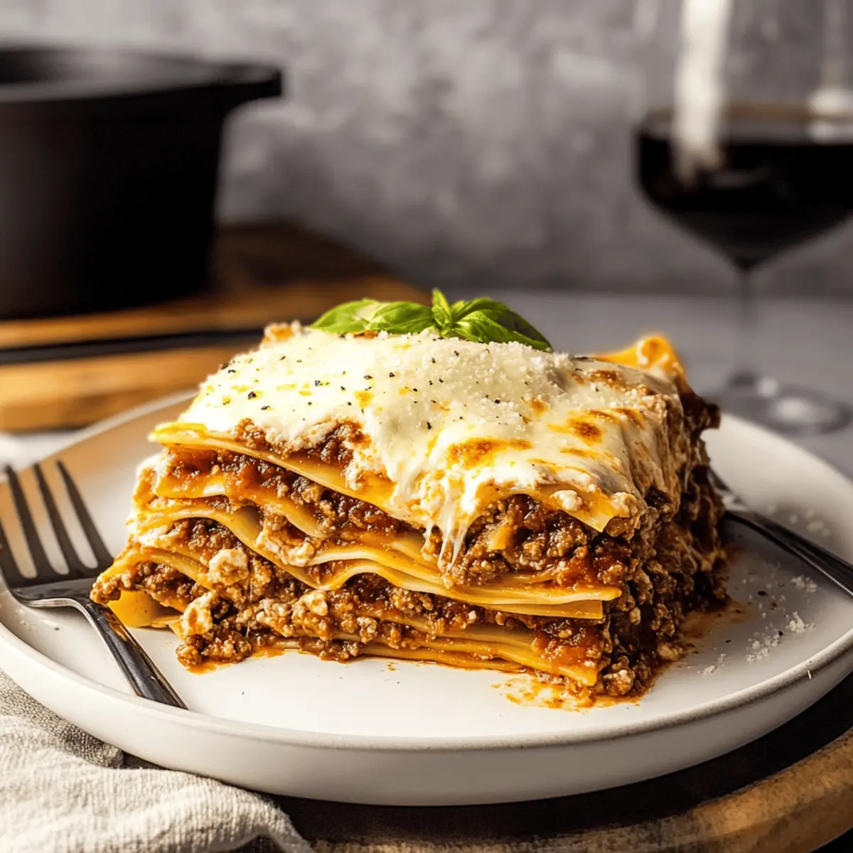 Hearty Lasagna Bolognese for Cozy Family Gatherings