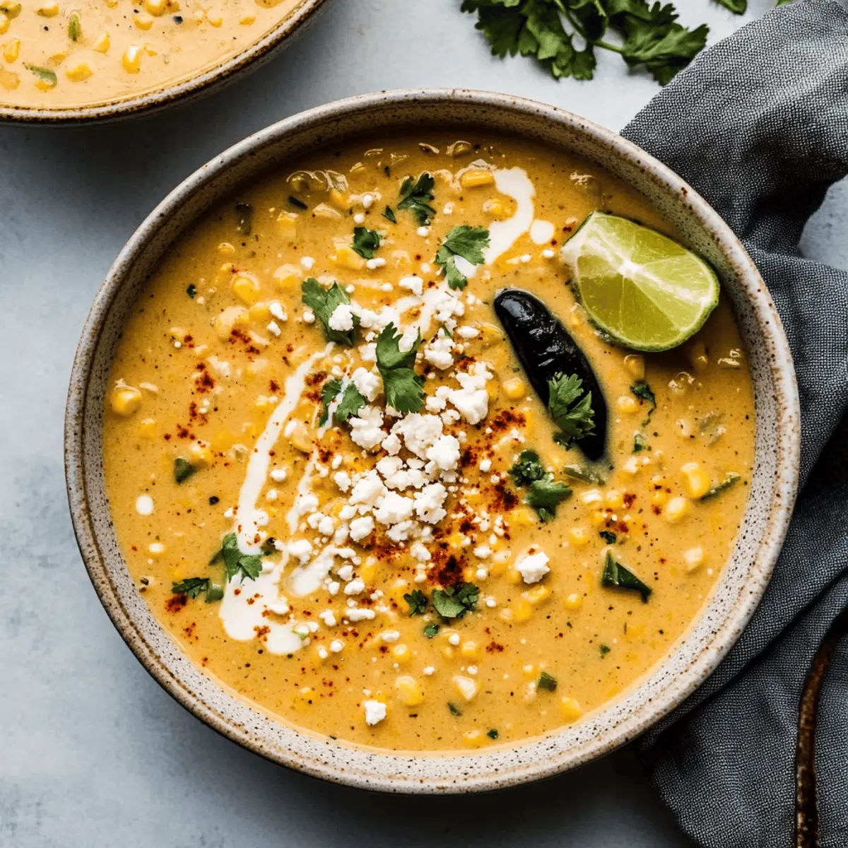 Creamy Mexican Street Corn Soup Recipe That’ll Warm Your Soul
