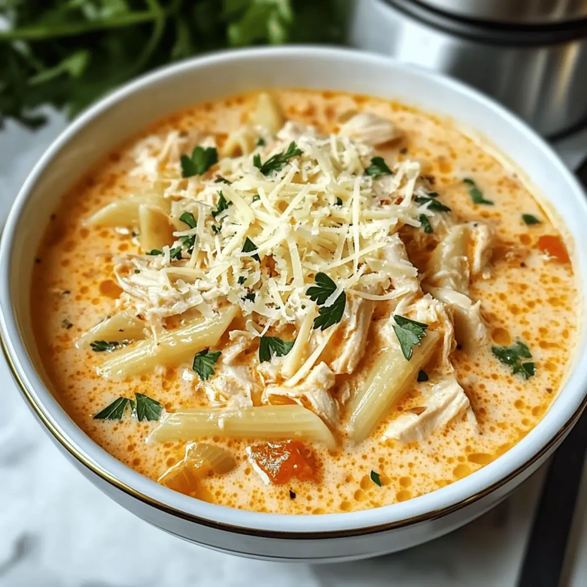 Creamy Chicken Parmesan Soup for Cozy Nights at Home