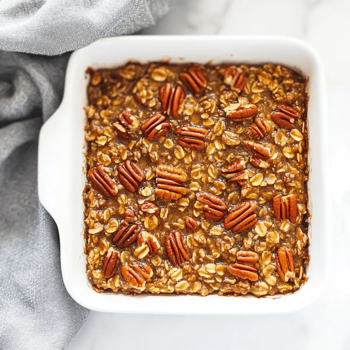 Indulge in Pecan Pie Baked Oatmeal for a Cozy Breakfast