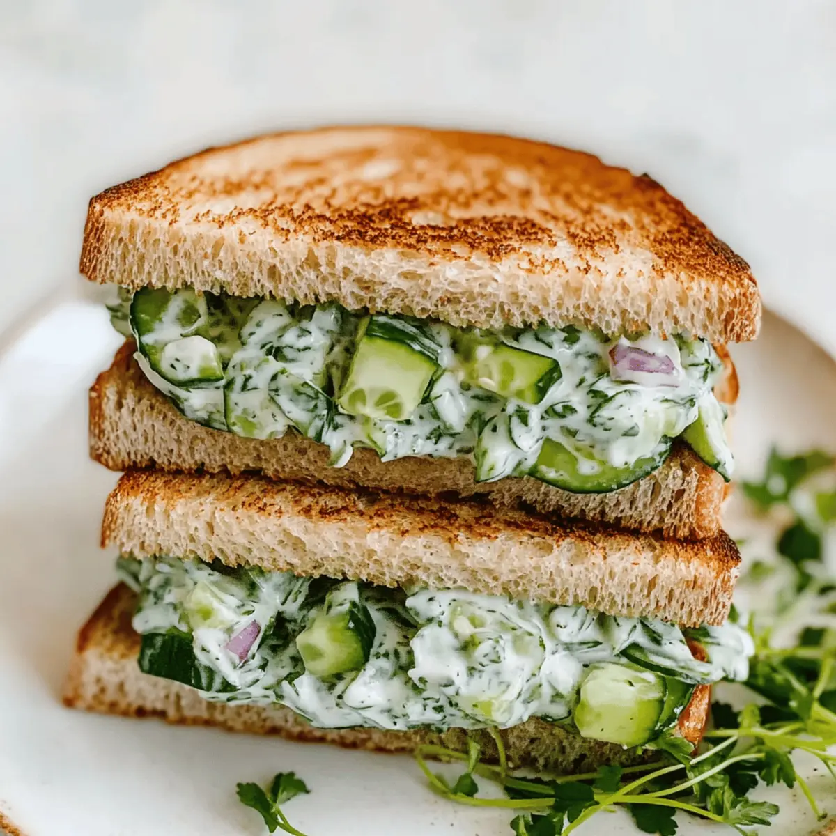 Easy Cucumber Salad Sandwiches: Refreshing Lunch Delight