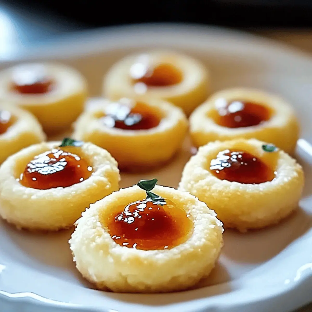 Cheesy Thumbprint Appetizers with Hot Pepper Jelly Bliss