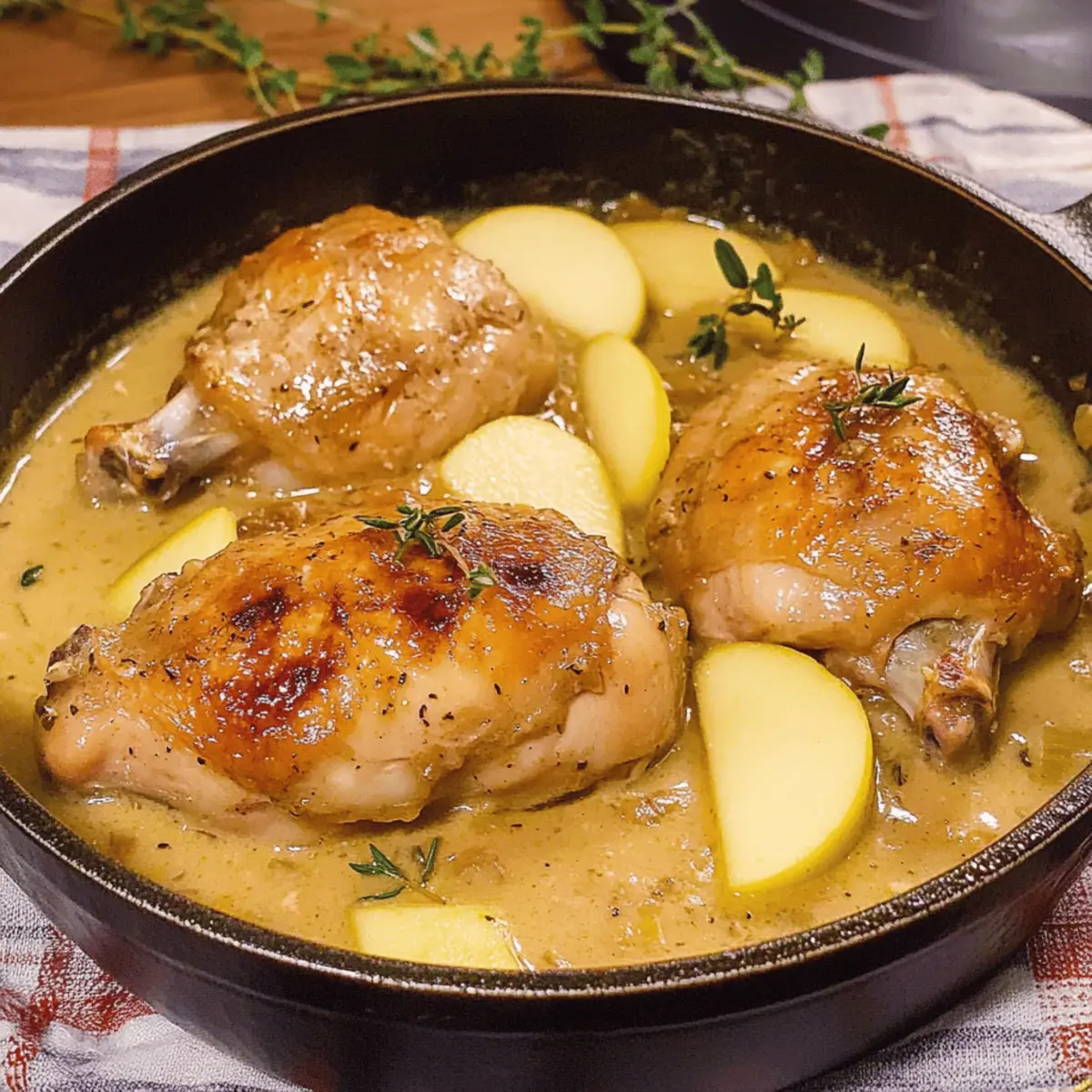 Savory French Apple Cider Chicken with Creamy Goodness