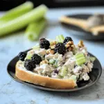 Low Carb Blackberry Cottage Cheese Chicken Salad