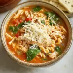 Crockpot Chicken Parmesan Soup