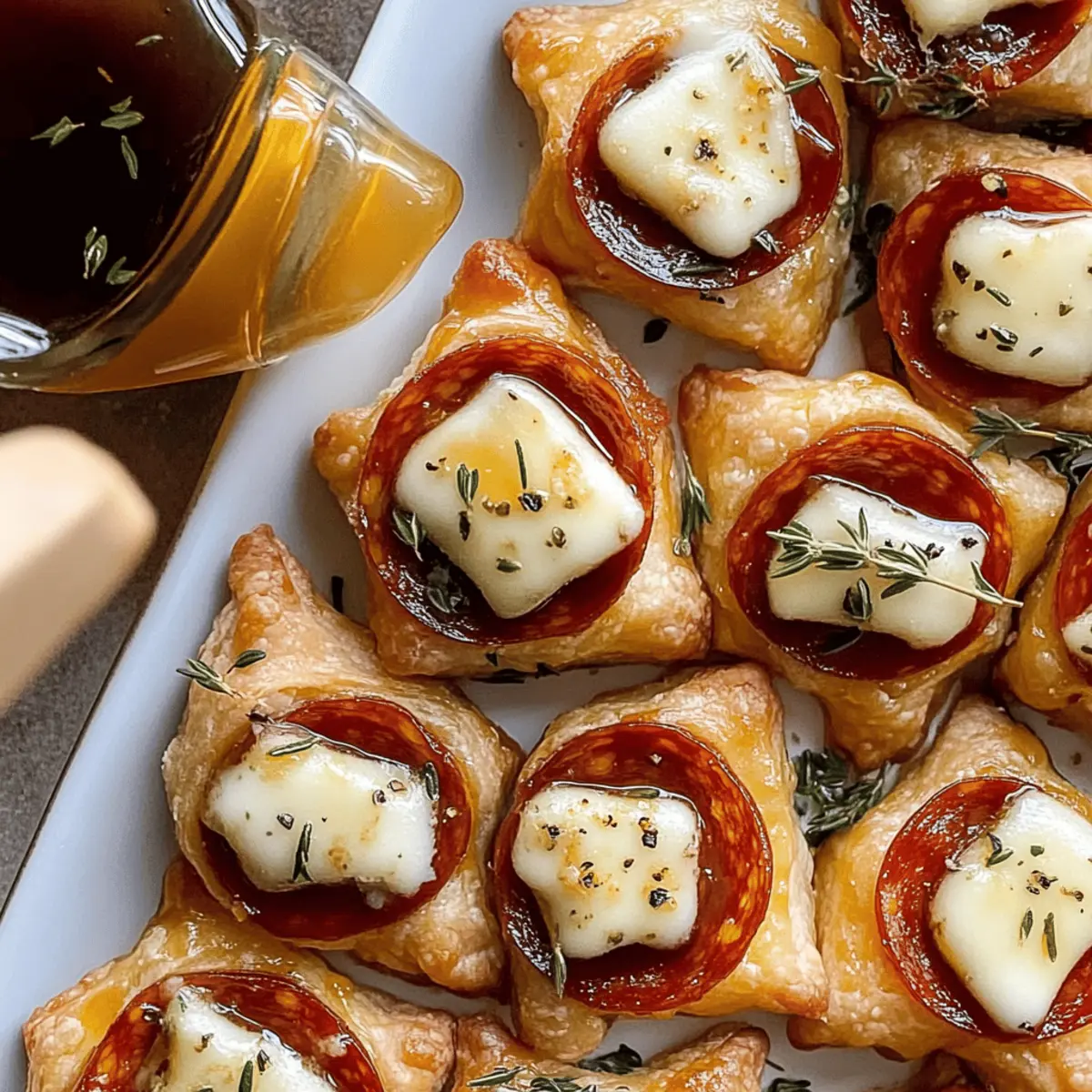Hot Honey Pepperoni Cheese Bites Perfect for Any Gathering