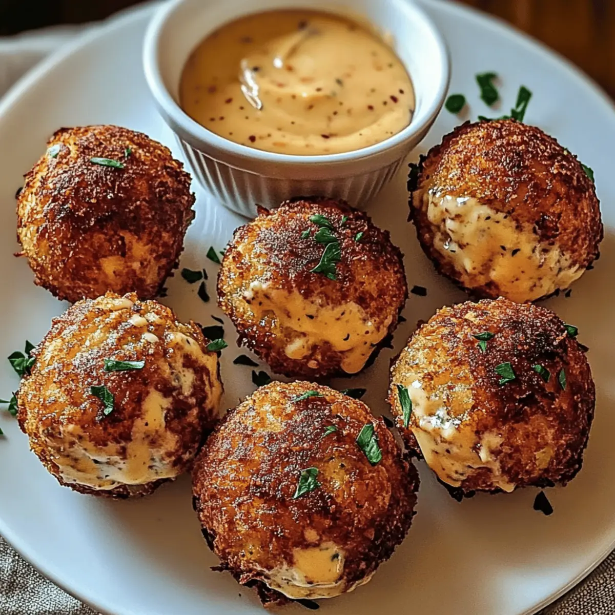 Crispy Reuben Balls with Spicy Thousand Island Sauce Bliss