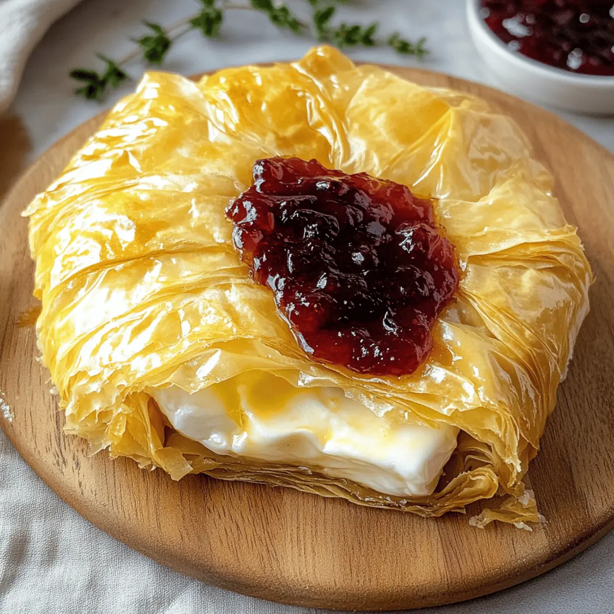 Baked Brie in Phyllo Dough: A Cozy, Creamy Delight