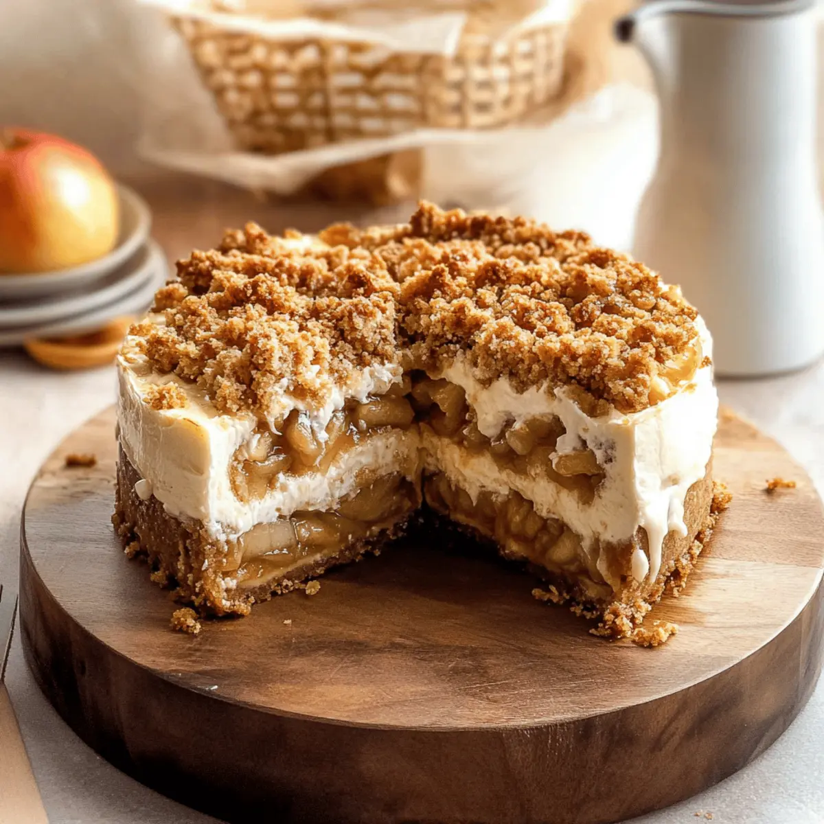 Decadent Apple Crumble Cheesecake for Cozy Fall Nights