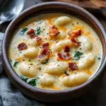 Bacon Cheddar Gnocchi Soup
