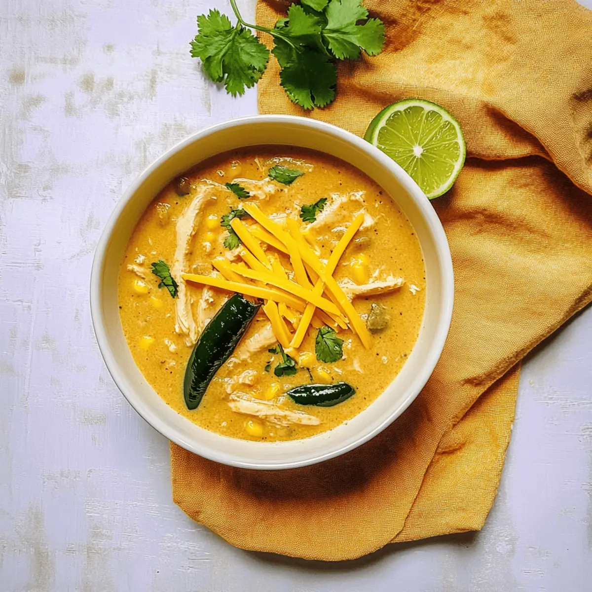 Creamy Chicken and Roasted Poblano Pepper Soup for Cozy Nights