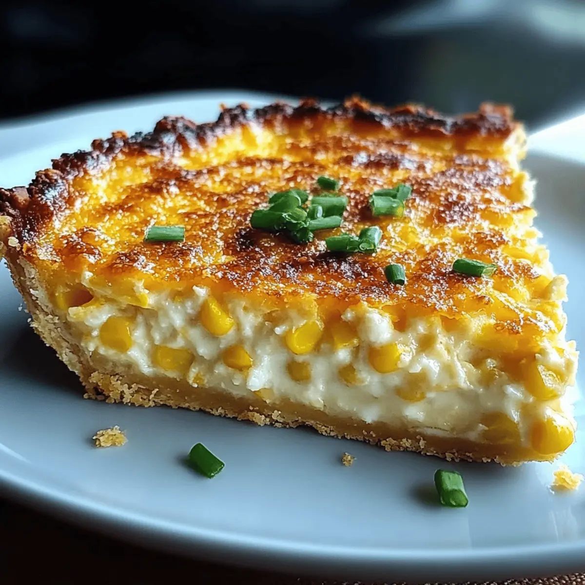 Cheddar Sweet Corn Pie: A Cozy Comfort Food Delight