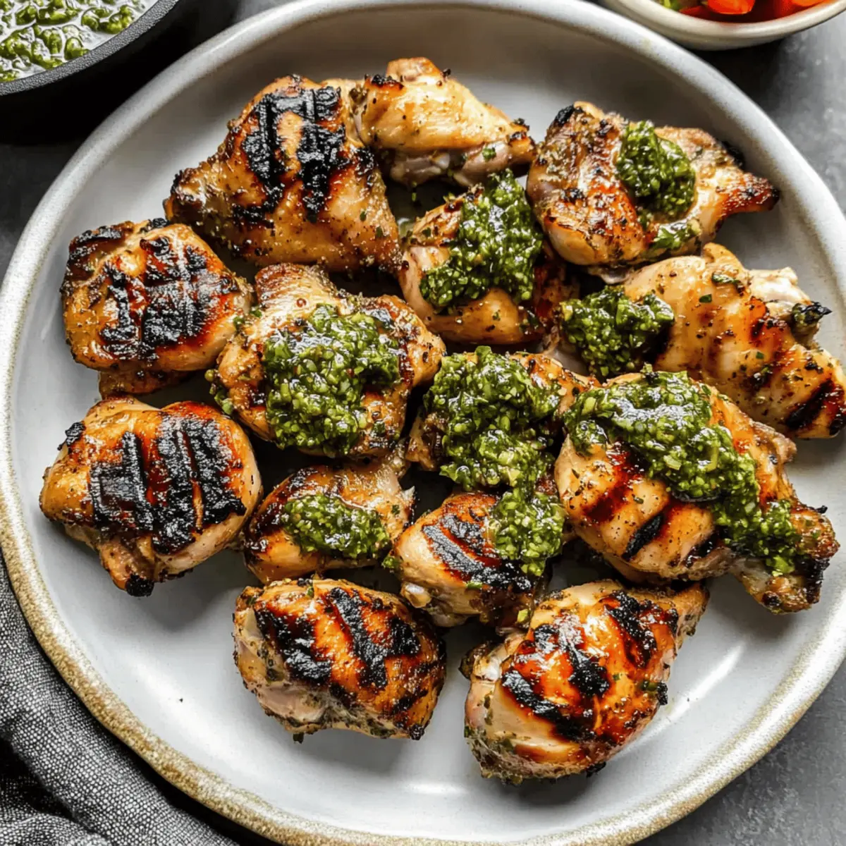 Grilled Chimichurri Chicken: Juicy Thighs Bursting with Flavor