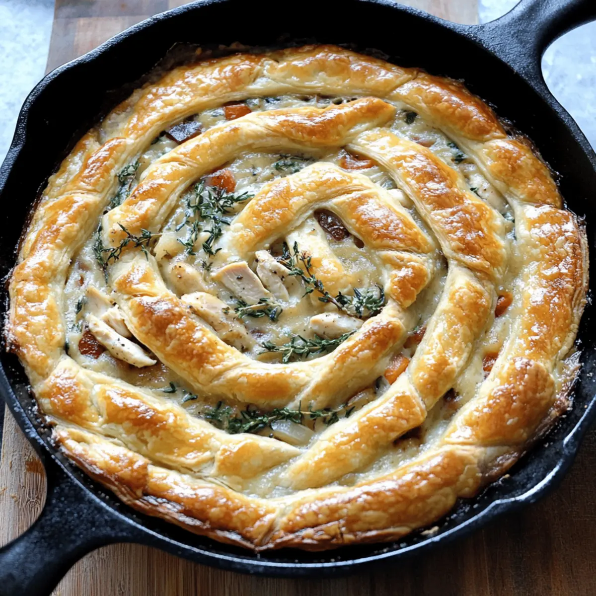 Savory Cast Iron Skillet Chicken Pot Pie for Cozy Nights