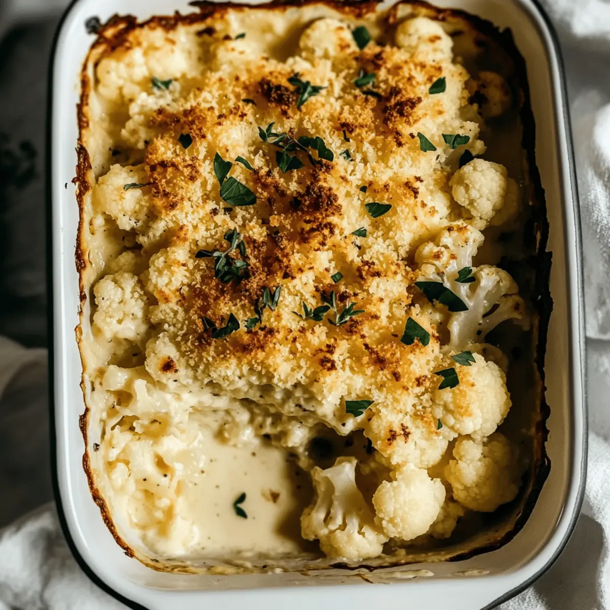 Creamy Cauliflower Gratin with Thyme for Ultimate Comfort