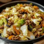 Chinese Ground Beef and Cabbage Stir-Fry