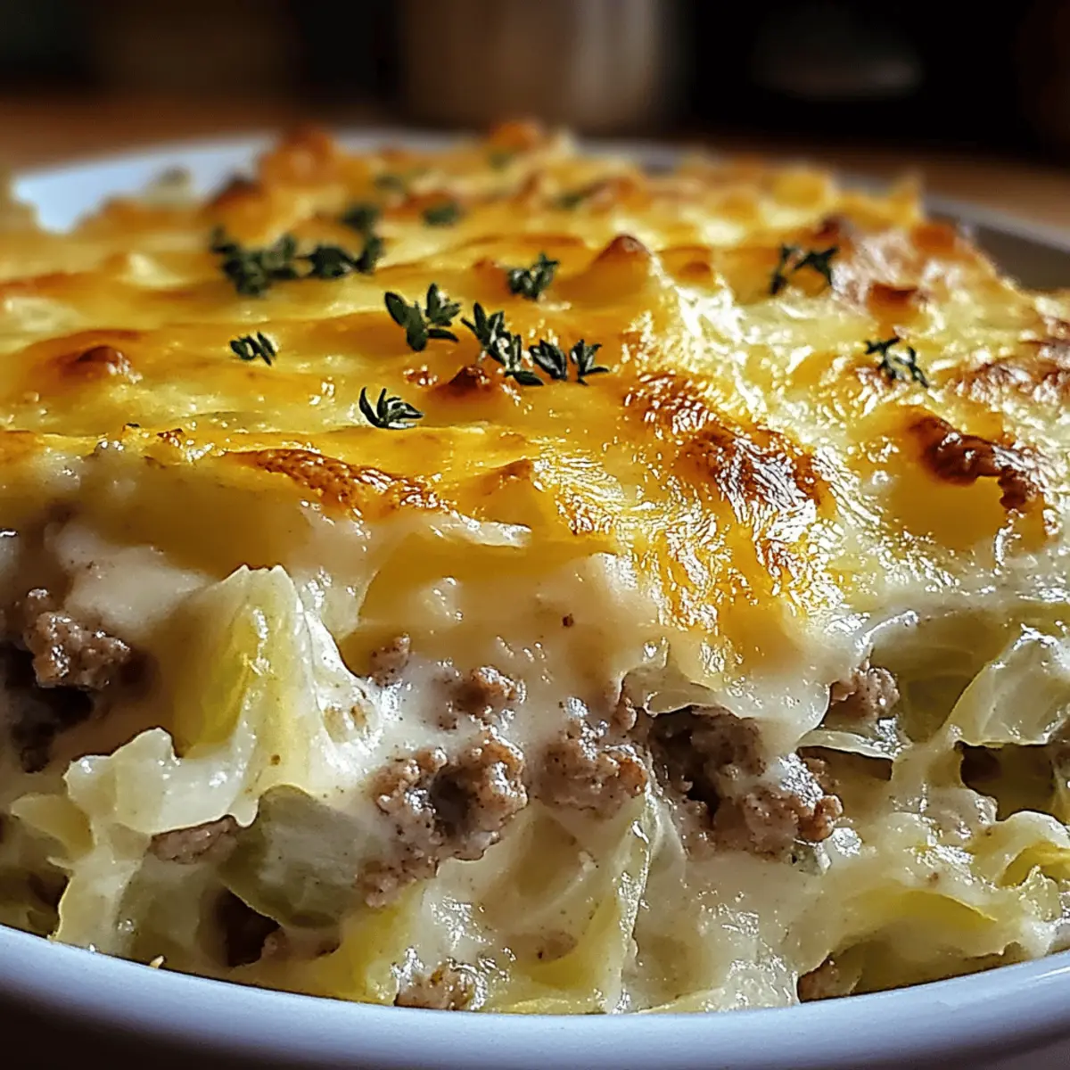 Creamed Cabbage and Ground Beef Casserole for Cozy Nights