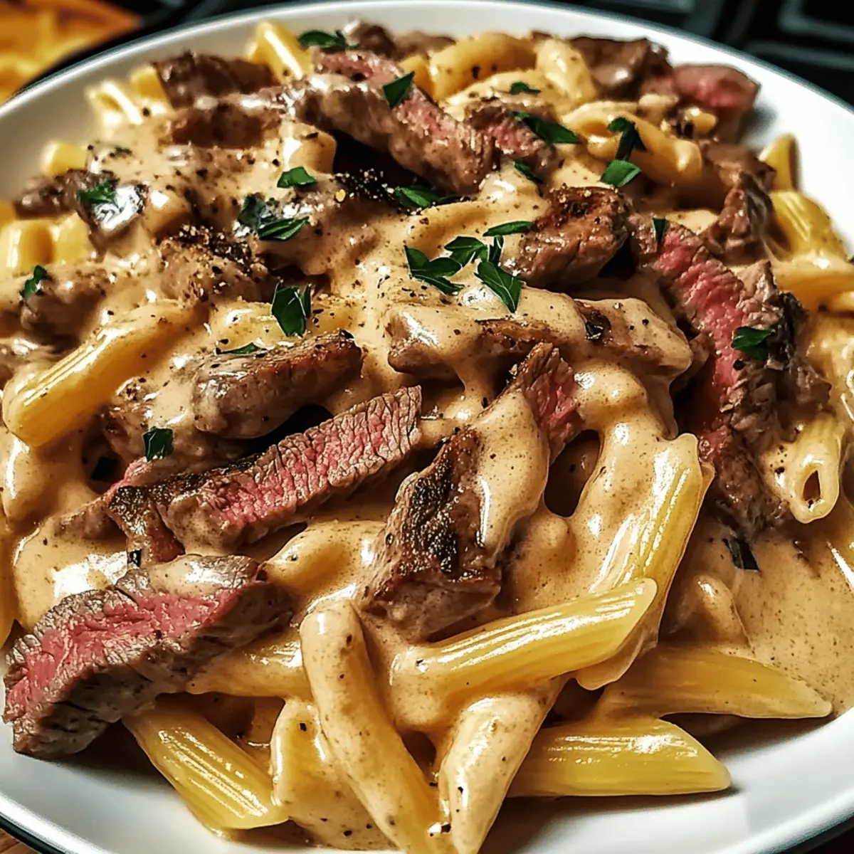 Creamy Steak Pasta: Indulgence Meets Quick Comfort Cooking
