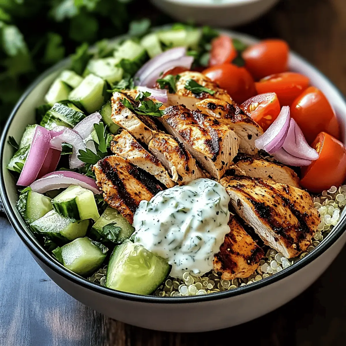 Greek Chicken Gyro Bowls: Fresh, Flavorful, and Customizable!