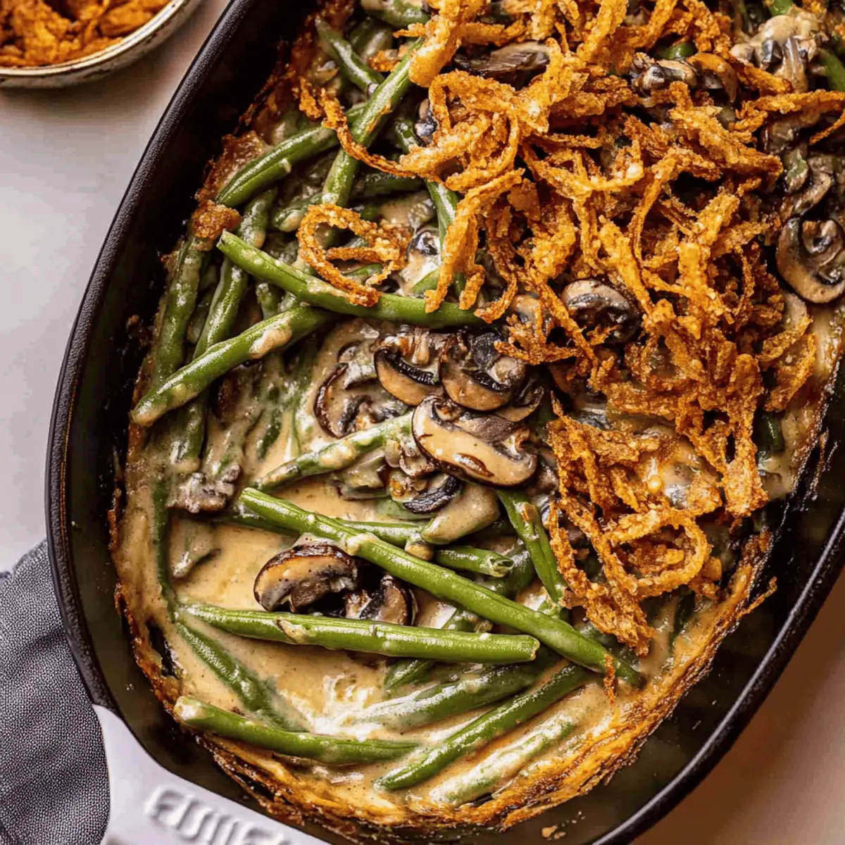 Creamy Homemade Green Bean Casserole Made from Scratch
