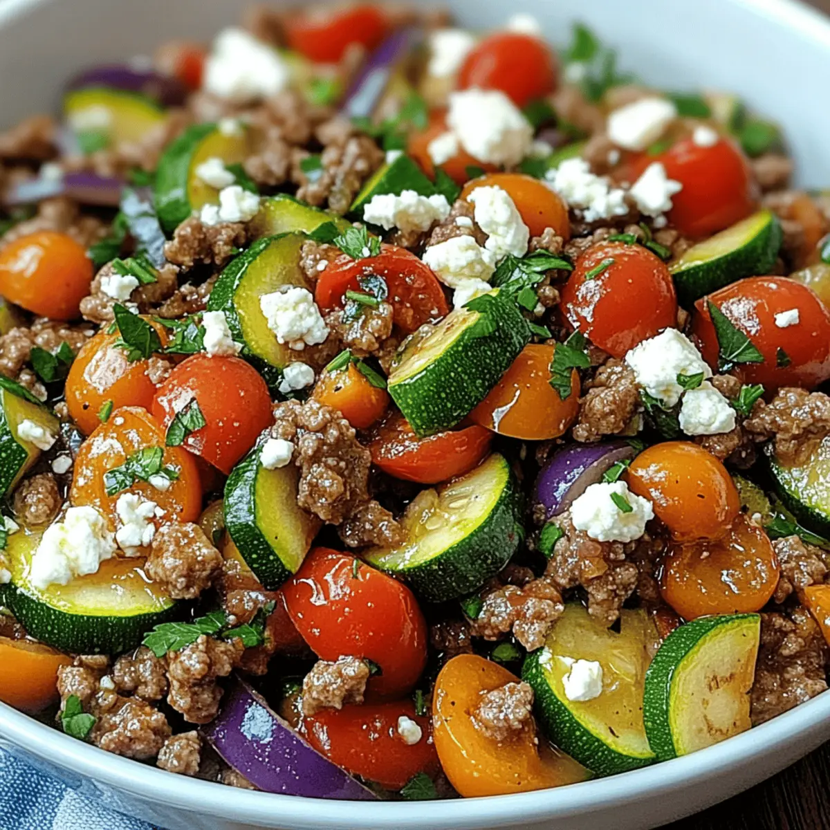 Mediterranean Ground Beef Stir Fry: Flavor-Packed One-Pan Meal