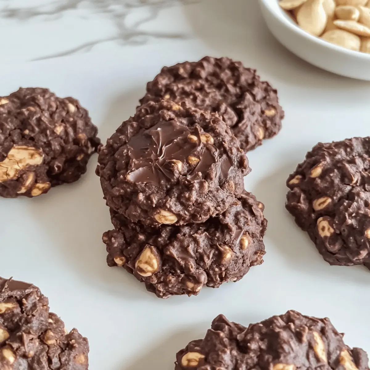Decadent No Bake Chocolate Peanut Butter Cookies in Minutes