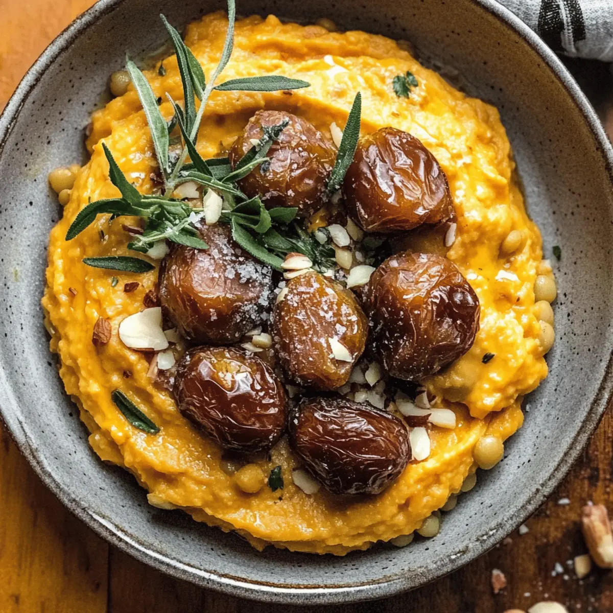 Roasted Carrot and Lentil Salad with Hummus for Cozy Nights