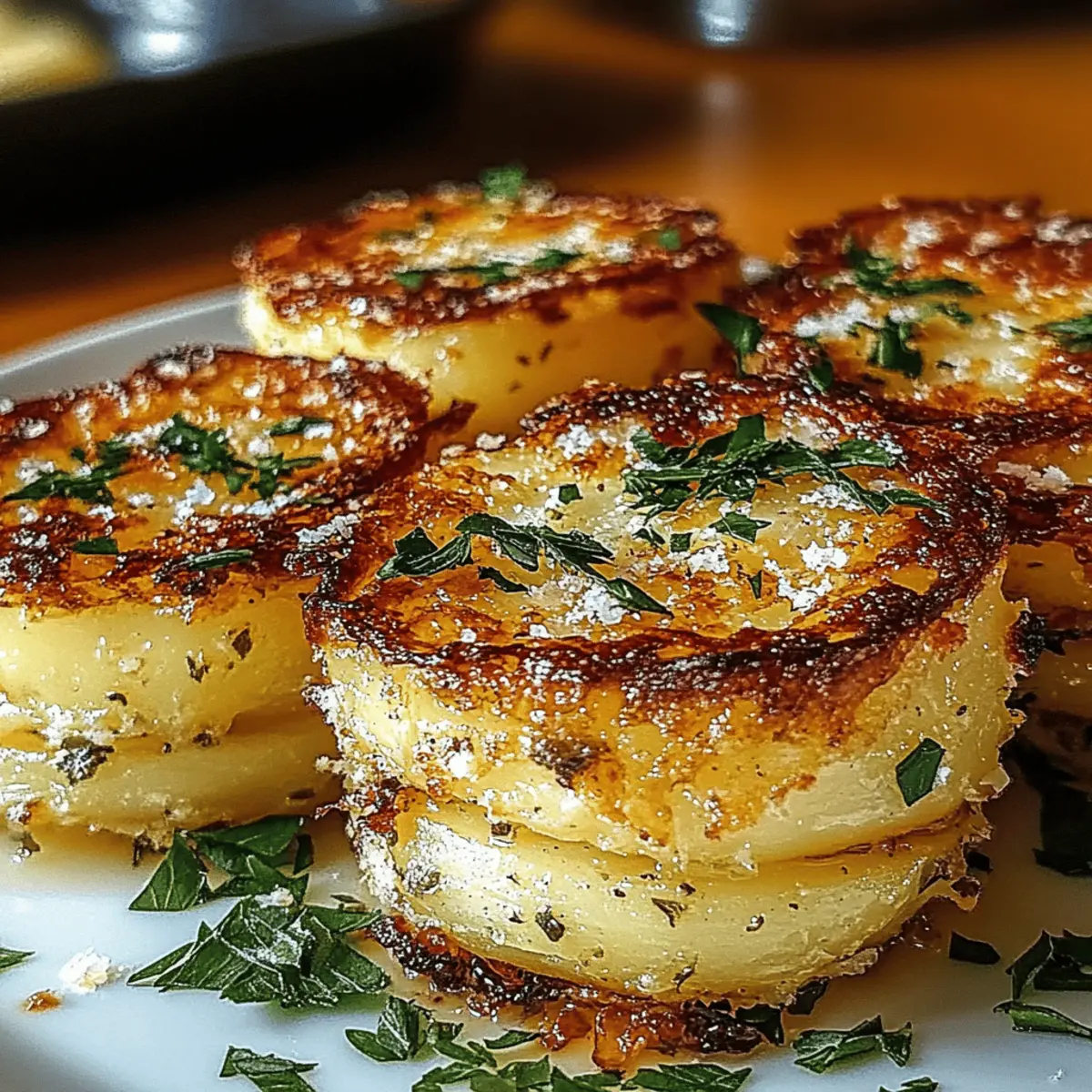 Roasted Garlic Parmesan Potato Stacks for Cozy Comfort Dining