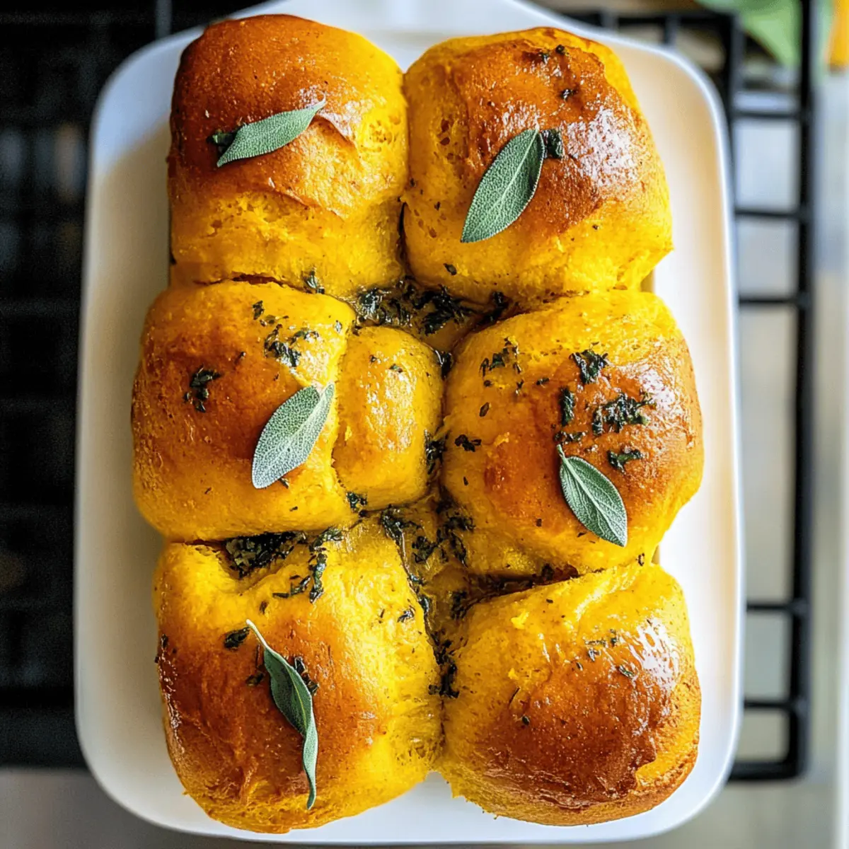 Soft Pumpkin Pull Apart Rolls with Sage Butter: Comfort in Every Bite