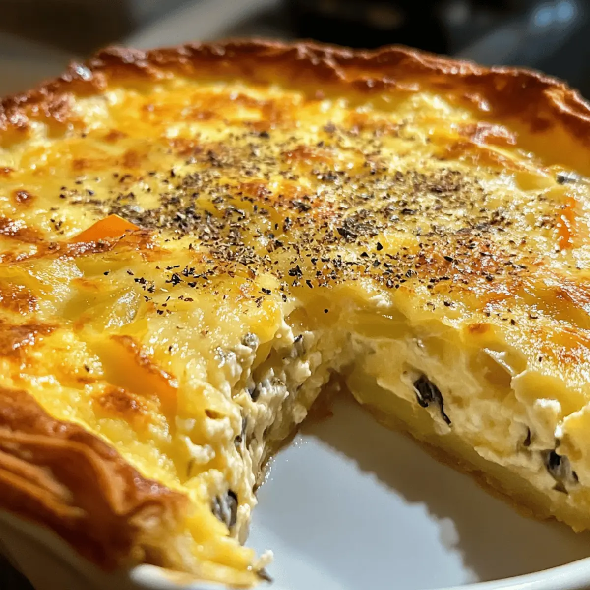 Three Cheese Quiche