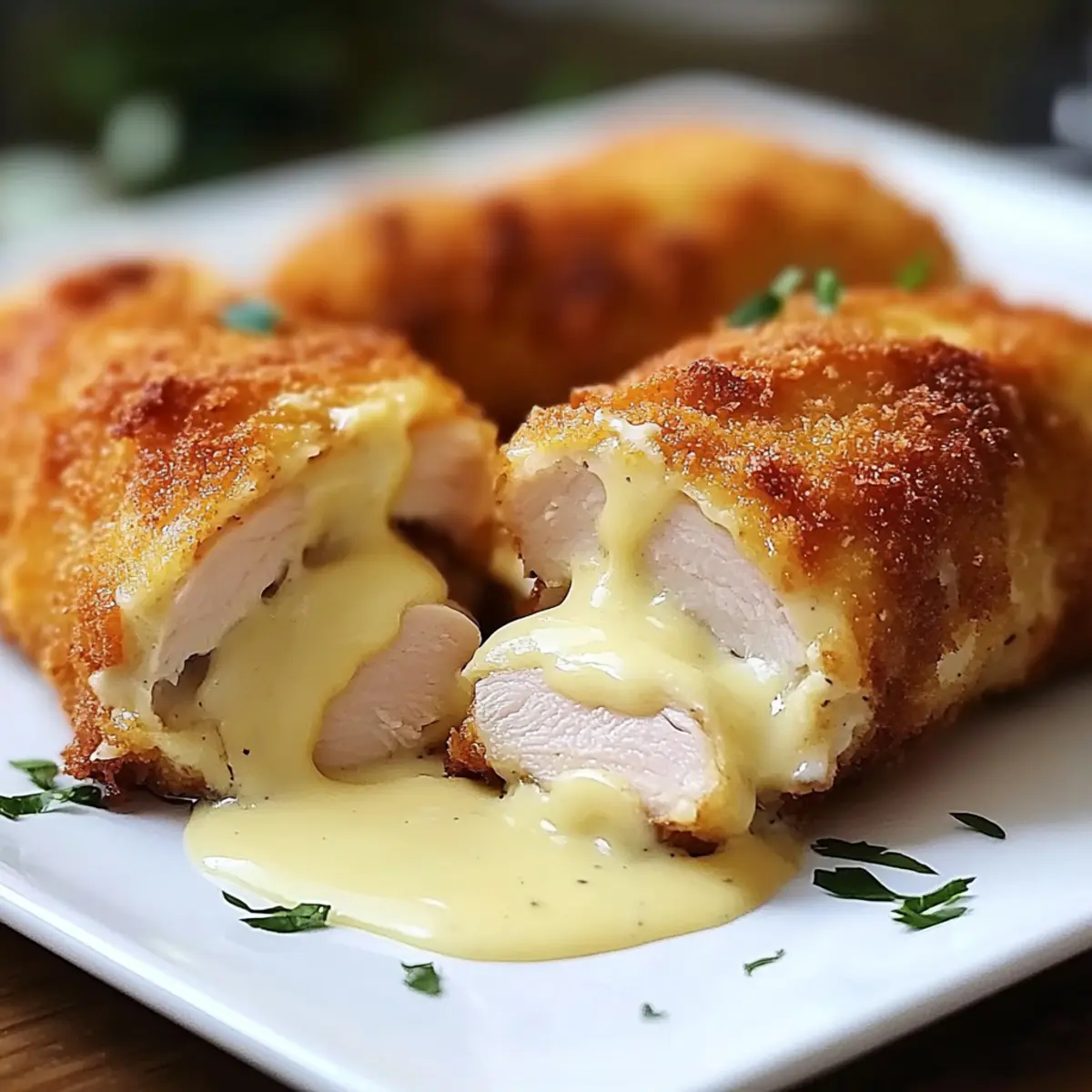 Savor Homemade Chicken Cordon Bleu with Creamy Swiss Cheese Sauce