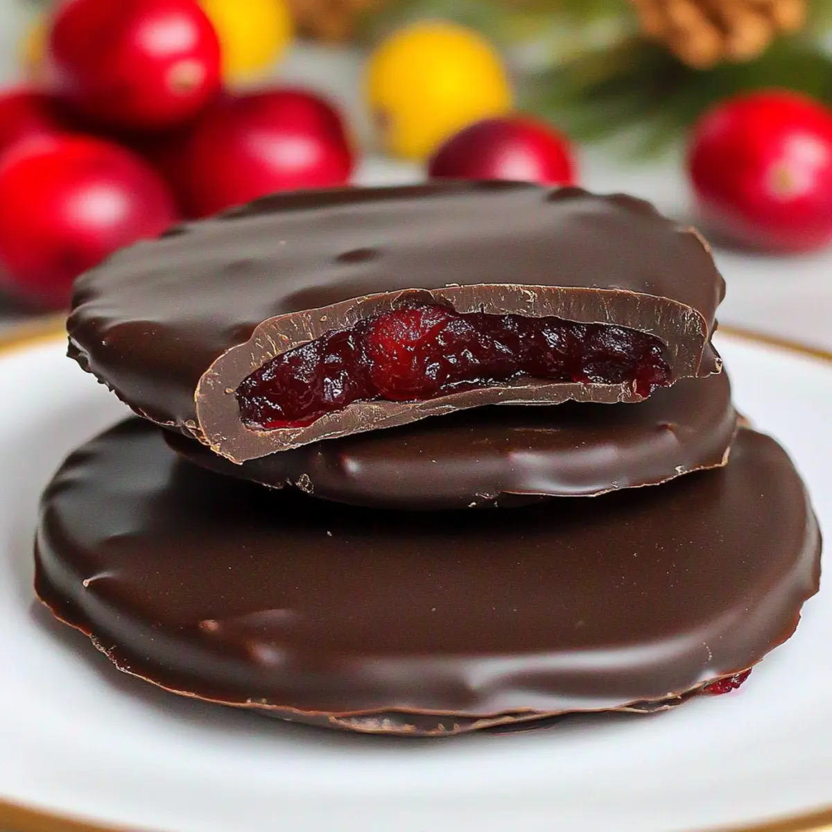 Chocolate Covered Cranberry Sauce Delights for Festive Cheers