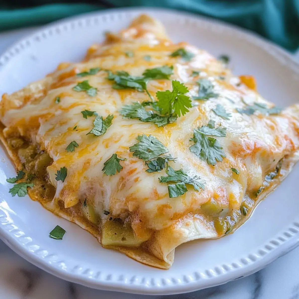 Cheesy Green Chile and Potato Enchiladas for Cozy Nights