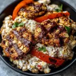 Baked Chicken with Crispy Feta & Vinaigrette