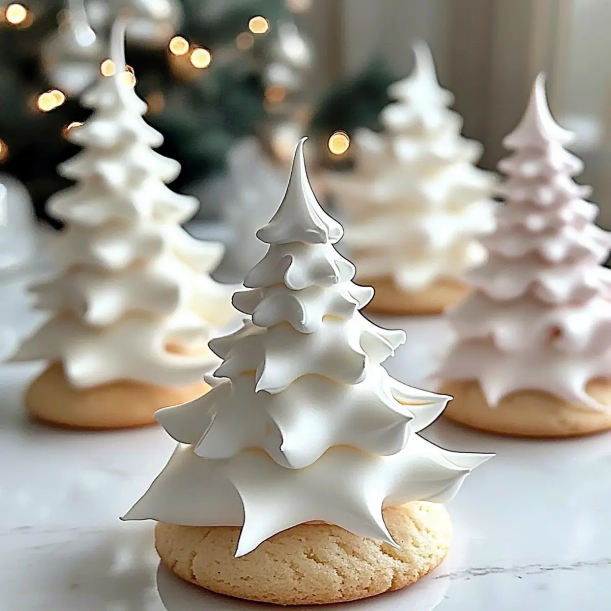 Whimsical Tree Meringue Cookies to Brighten Your Holidays