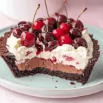 Black Forest Chocolate Tart with Fresh Cherries