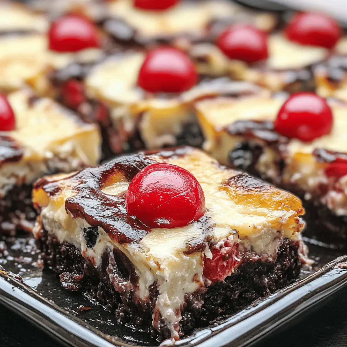 Decadent Cherry Chocolate Brownie Cheesecake Bars to Savor