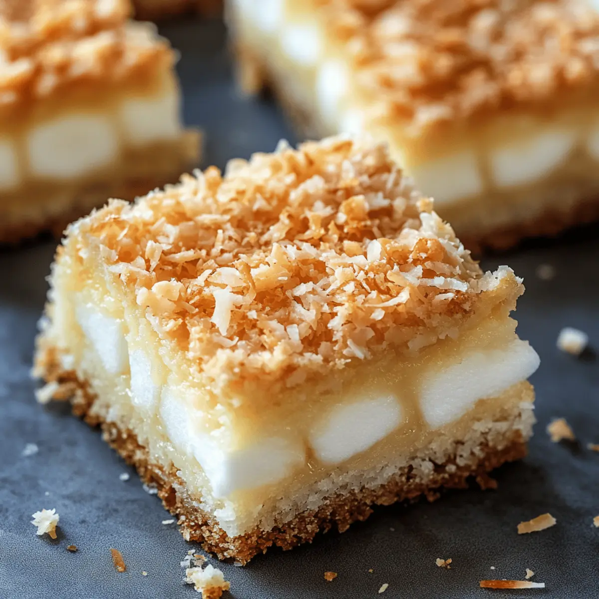 Chewy Coconut Bars That Will Make Your Tastebuds Dance