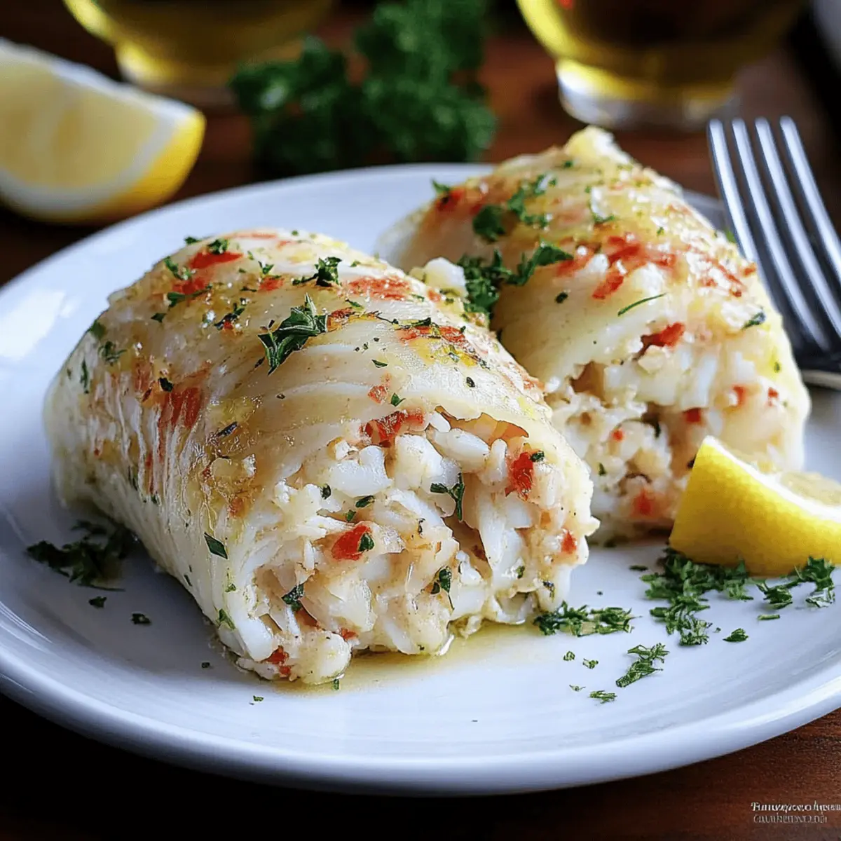 Crab Stuffed Whitefish: A Zesty, Low-Carb Delight